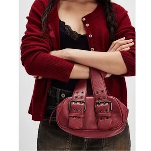 Free People Say Yes Bag Oxblood NWT